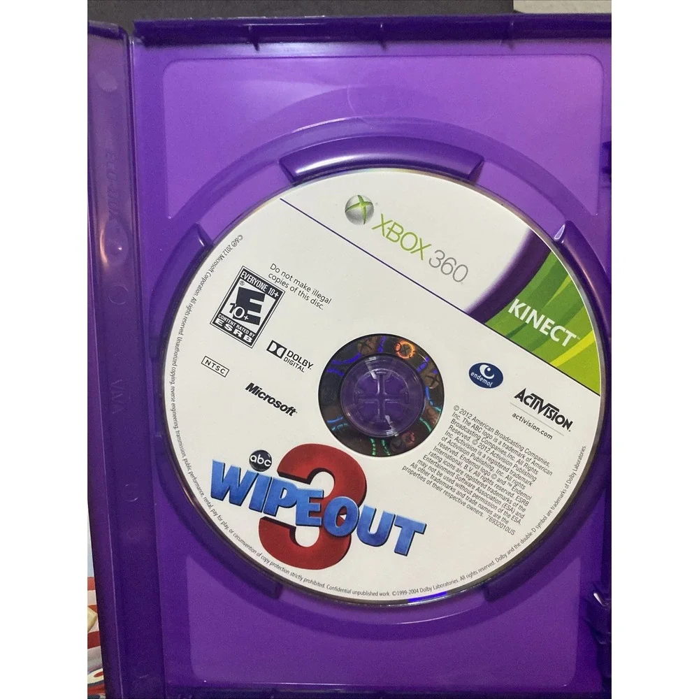 Microsoft XBOX 360 Kinect Wipe Out Wipeout 3 Video Game Complete